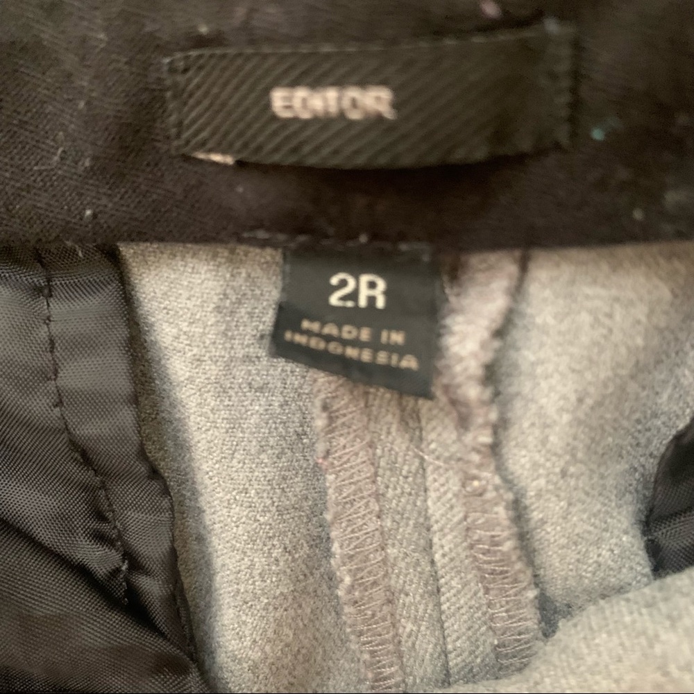 Express | Low Rise Editor Gray Pants - Picture 8 of 8